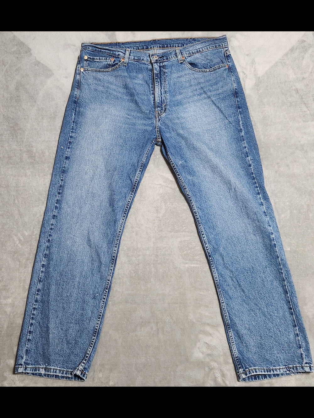 Levi's 505 Regular Straight Leg Jeans 38x30 Blue